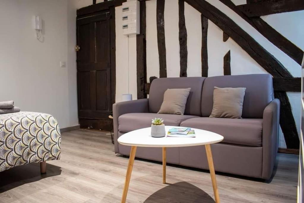 Studio Charmant Confortable Tv Centre Ville Louviers Exteriör bild